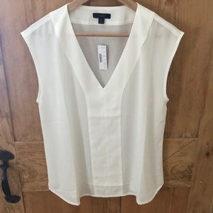 J Crew white tank